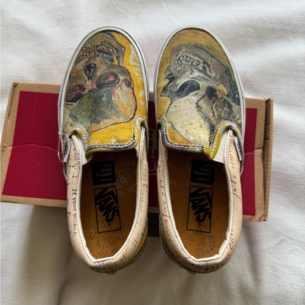 Vans Kids Slip-On Sneakers - Yellow and Tan